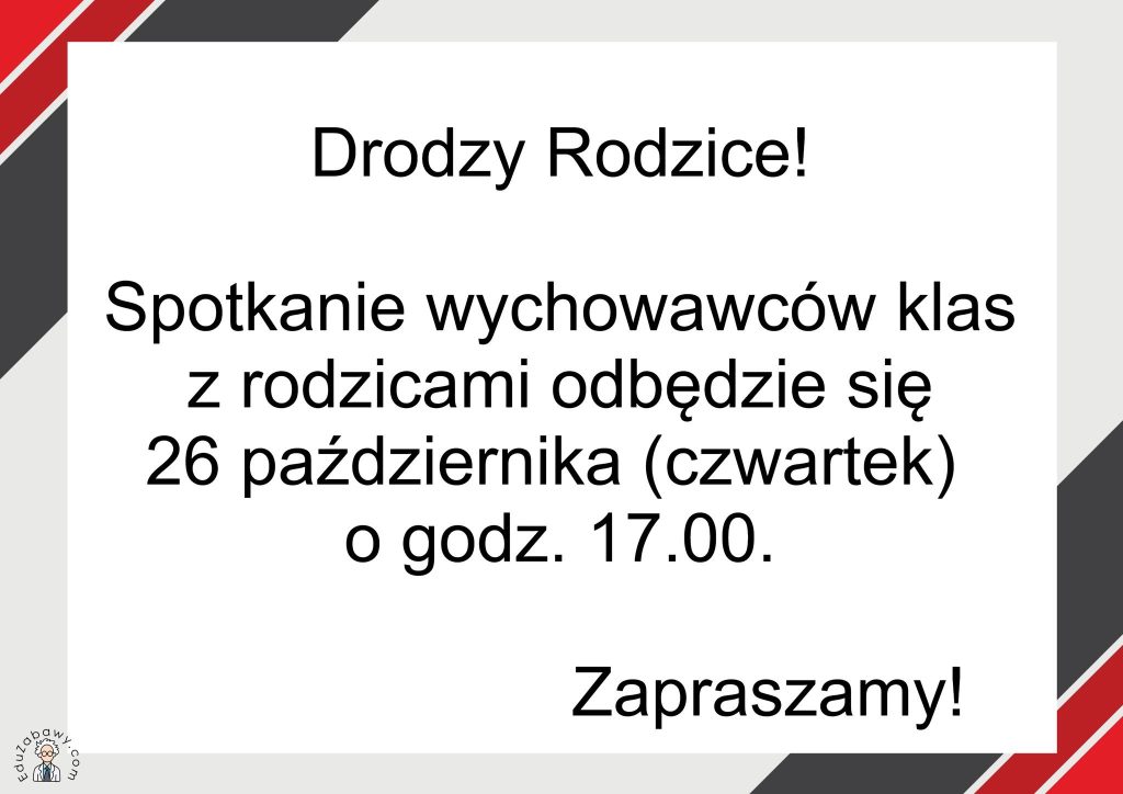 SPOTKANIA WYCHOWAWCÓW Z RODZICAMI