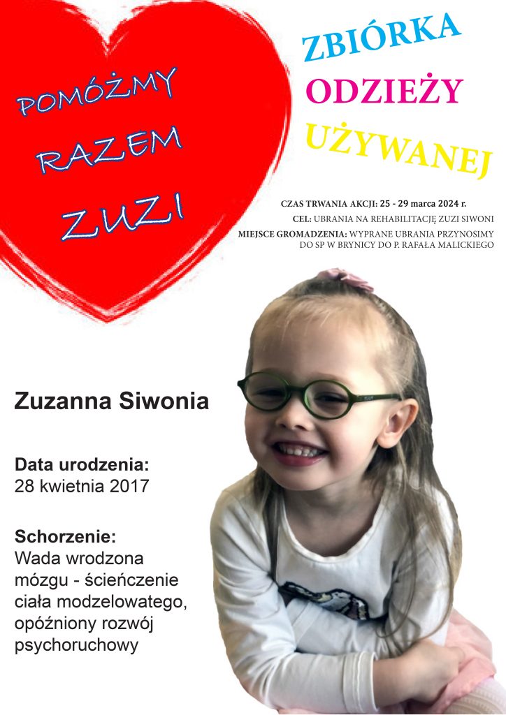 Pomóżmy razem Zuzi