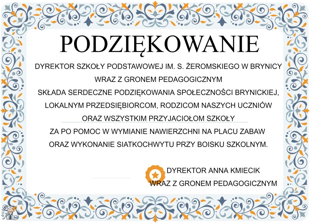 Podziękowanie