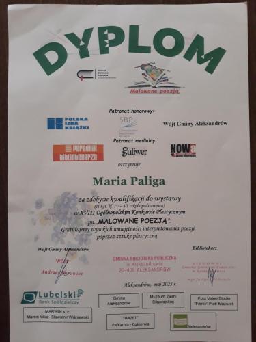 Ogólnopolski Konkurs Plastyczny "Malowane poezją"