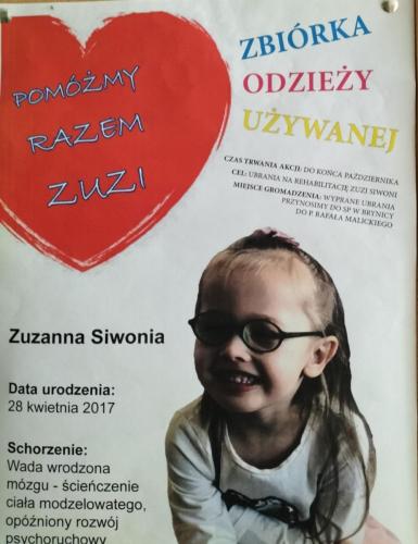 Pomoc dla Zuzi - zakończenie akcji