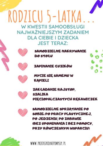 Infografiki przedszkole