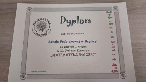 Konkurs Matematyka Inaczej